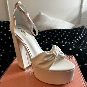 White Fashion Nova Heels